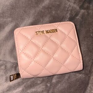 Steve Madden Blush Pink Quilted Wallet